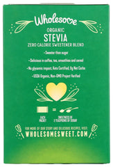 Wholesome Stevia packets ideal for coffee and tea sweetness