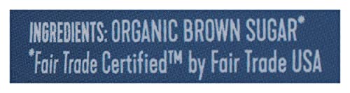 Wholesome Sweeteners fair trade label closeup highlighting ethical sourcing.