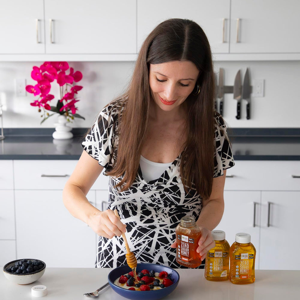 Wholesome Yum cinnamon honey substitute used in baking for a glossy finish