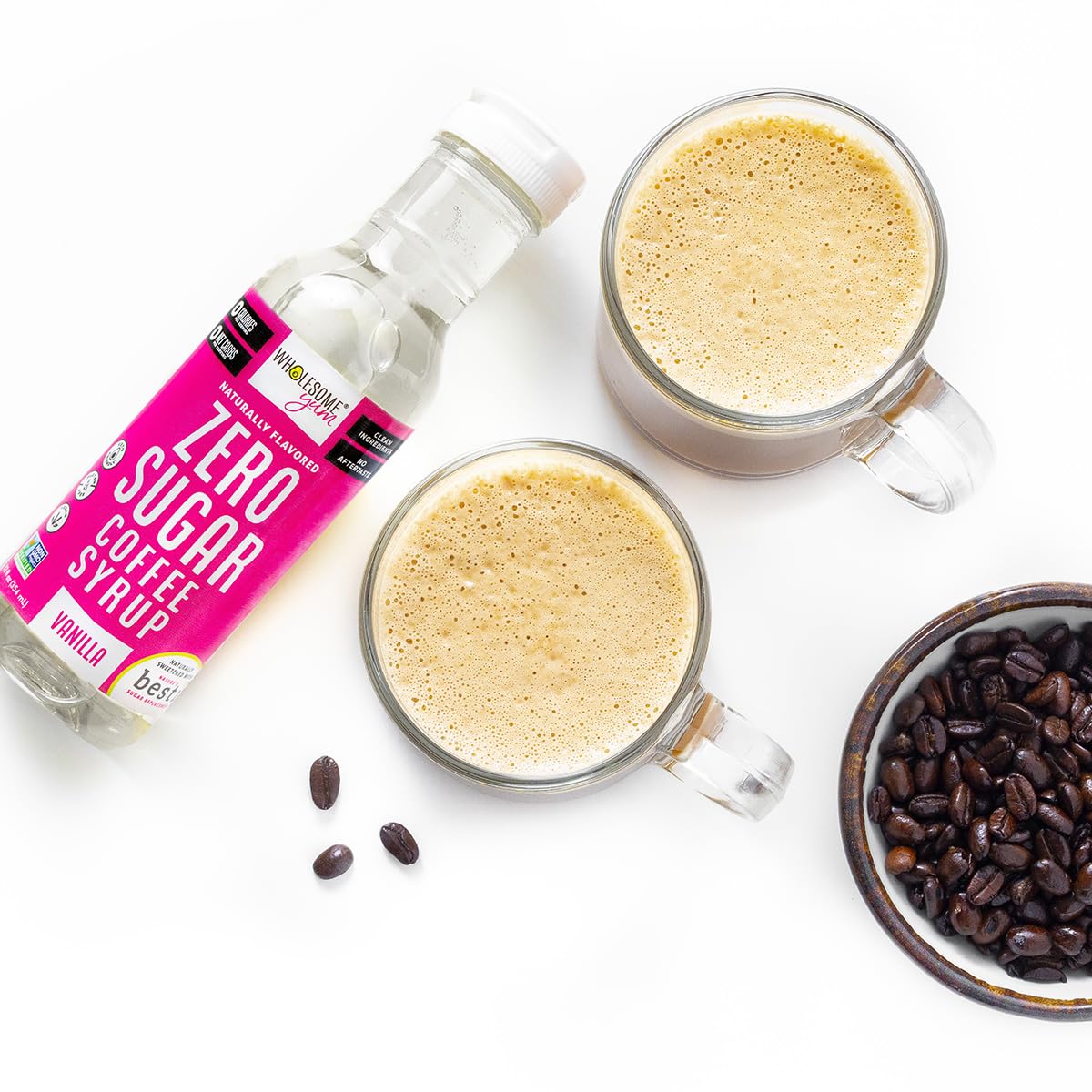 Wholesome Yum Zero Sugar Coffee Syrup vanilla iced coffee aroma