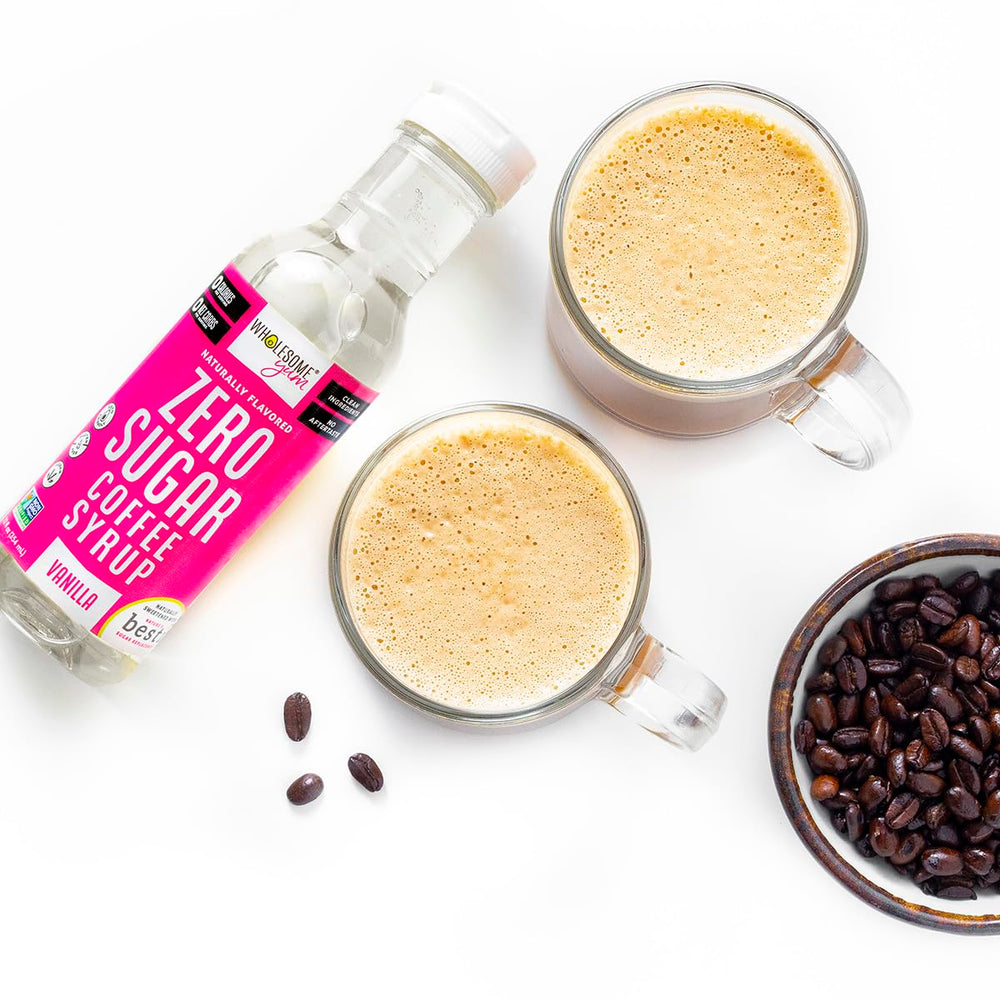 Wholesome Yum Zero Sugar Coffee Syrup vanilla iced coffee aroma