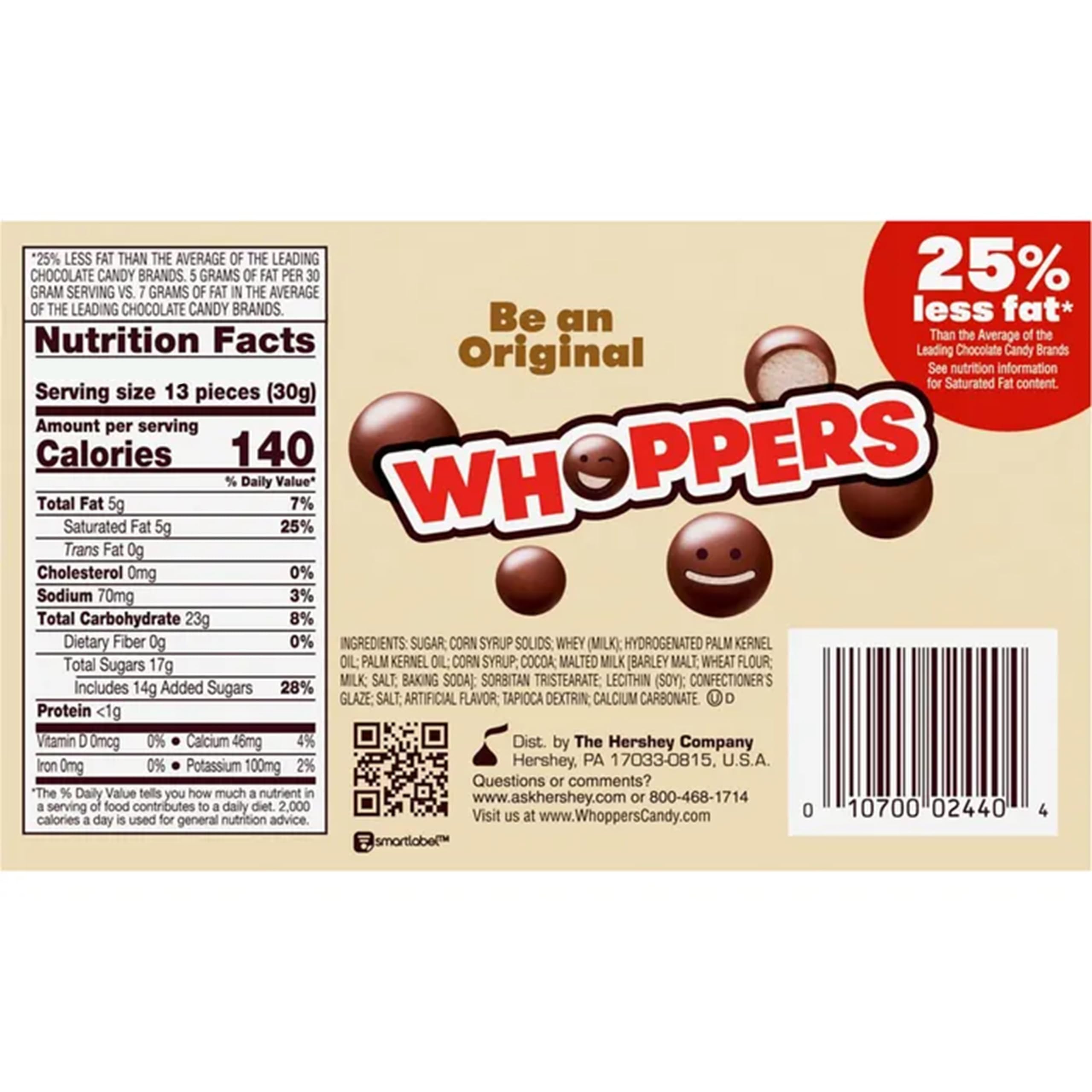 Whoppers bulk 2 lb pack ideal for sharing at parties and offices
