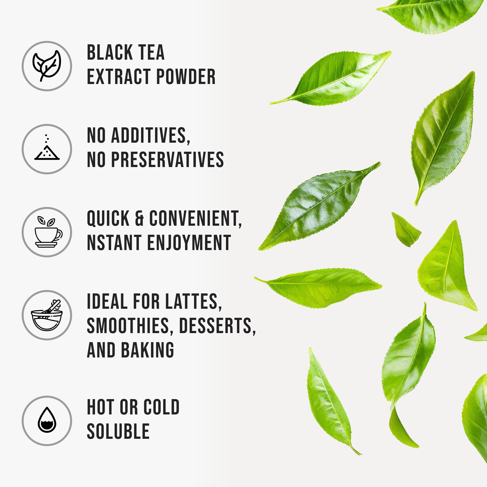 WHYZ black tea leaves close-up highlighting quality and aroma