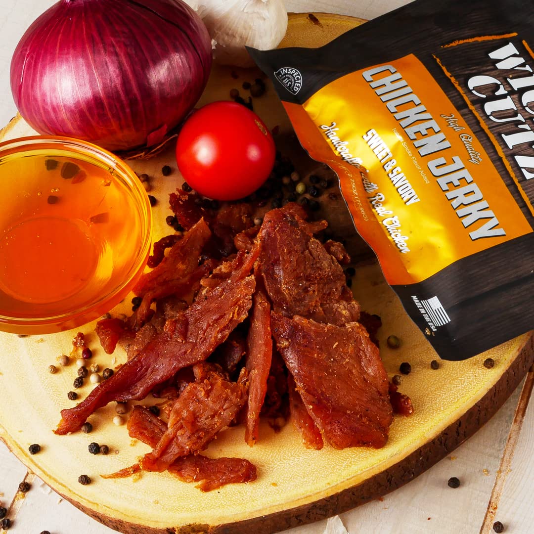 Wicked Cutz 30g protein per bag note supports active days.