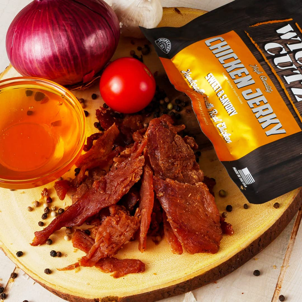 Wicked Cutz 30g protein per bag note supports active days.