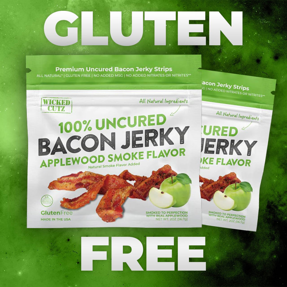 Wicked Cutz Bacon Jerky Fully Cooked texture, tender and easy to chew