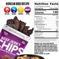 Wicked Cutz Jerky Chips teriyaki 4-pack close-up, flavorful protein for workouts