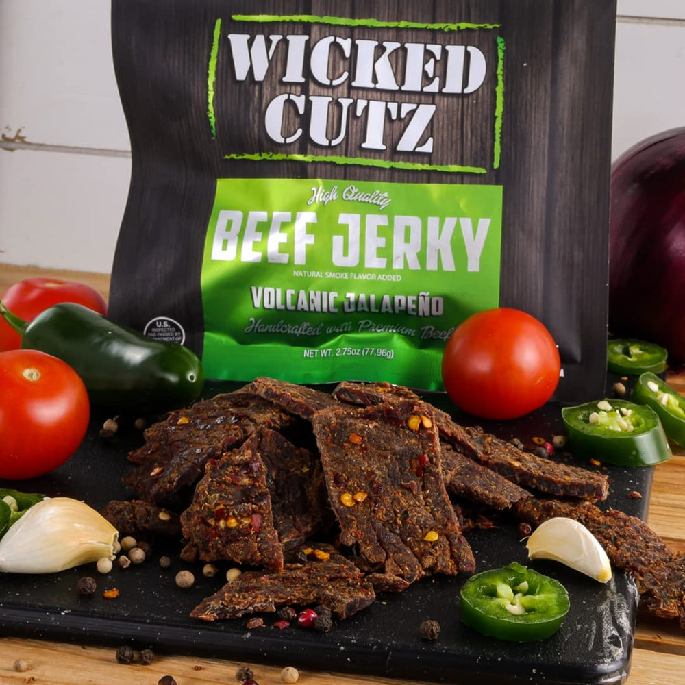 Wicked Cutz 27g protein icon highlights high-protein snack