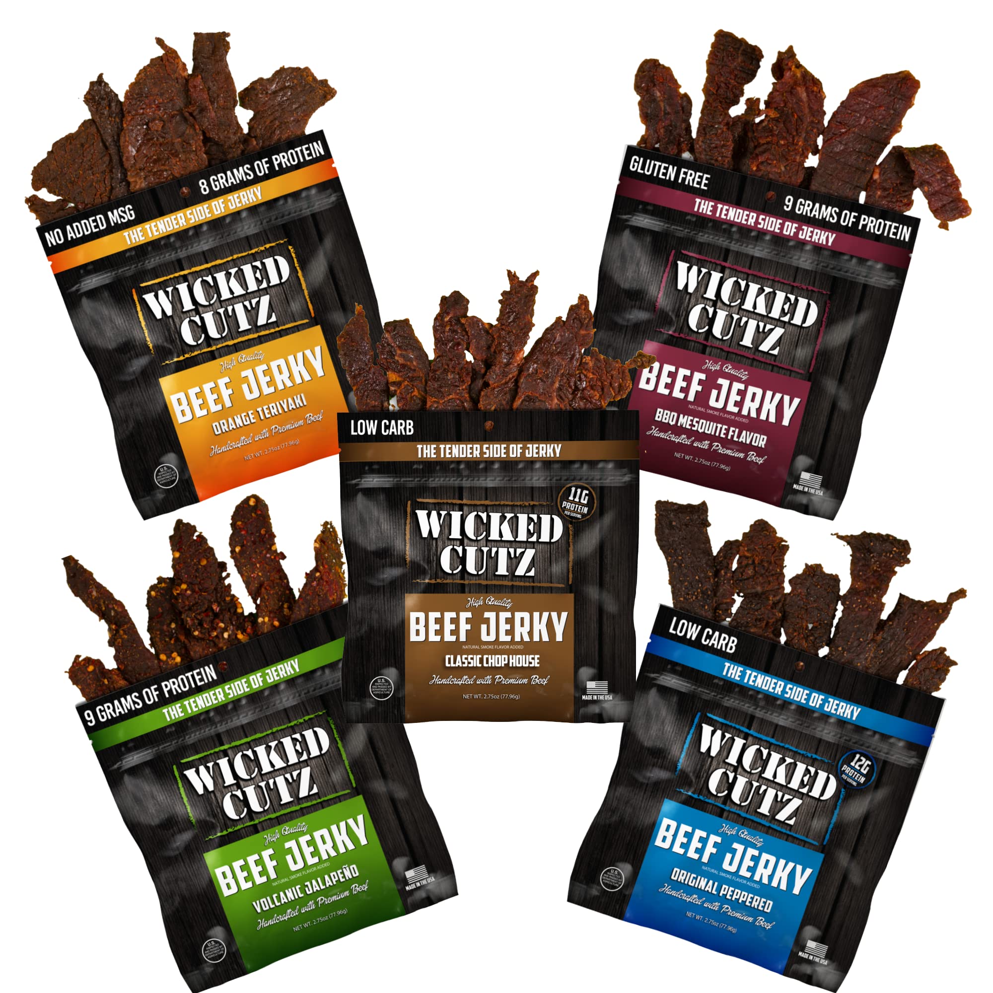 Wicked Cutz keto-friendly low-carb jerky