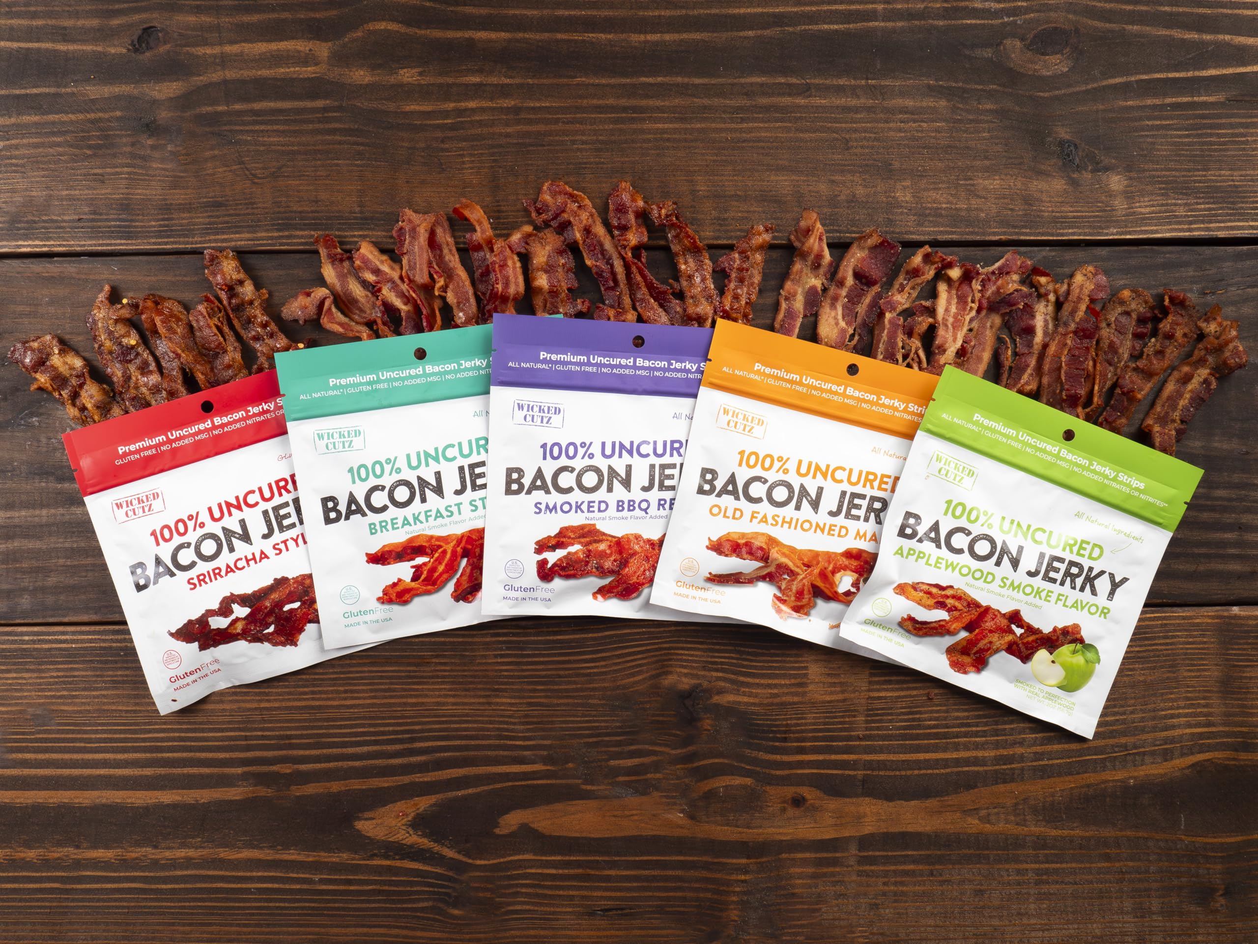 On-the-go Wicked Cutz maple bacon jerky fits busy days.
