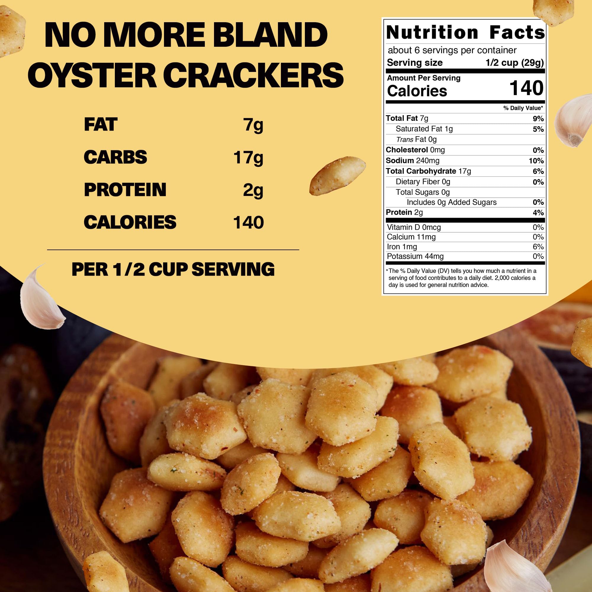 Wicked Minis Crushed Red Pepper crackers bring light heat to bowls.