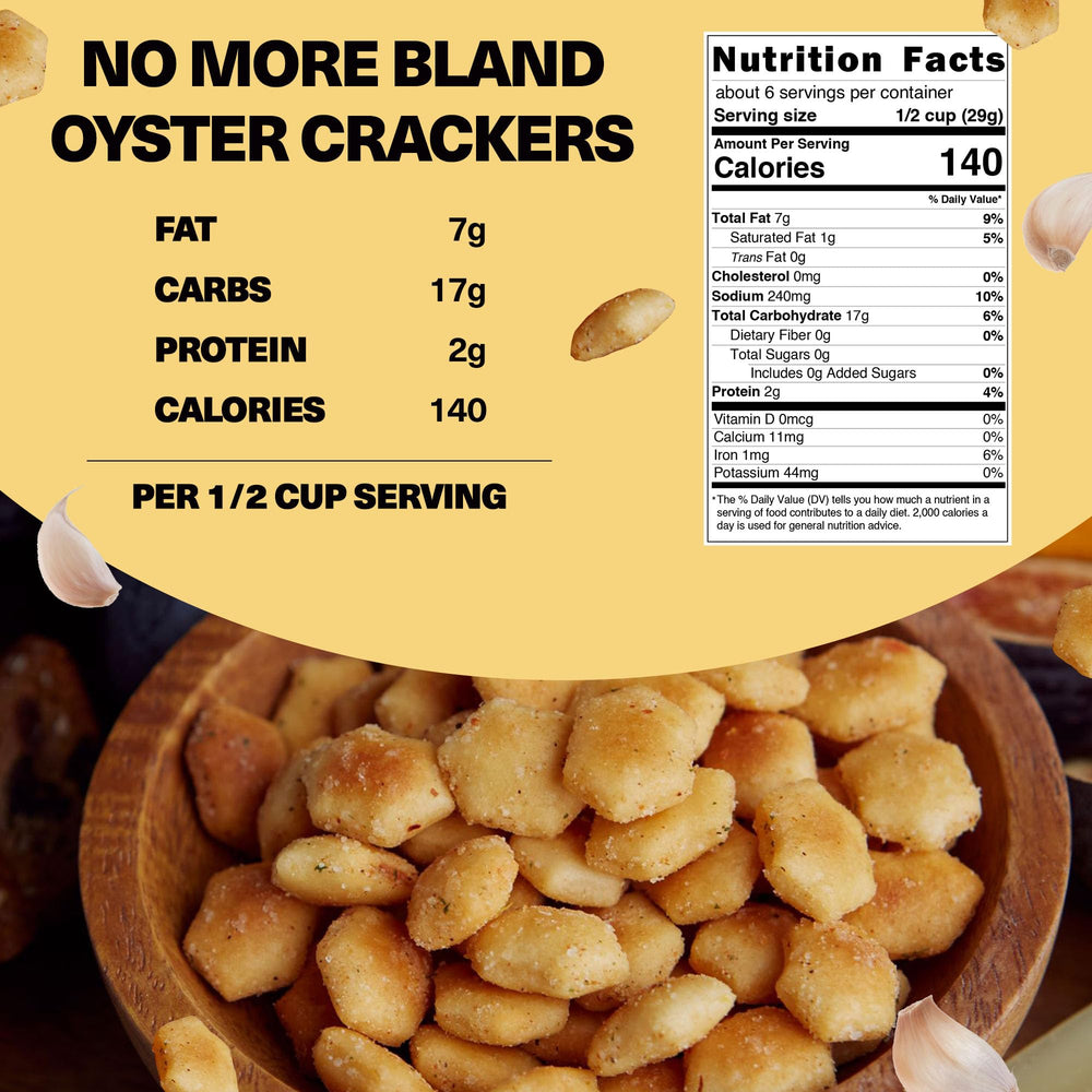 Wicked Minis Crushed Red Pepper crackers bring light heat to bowls.