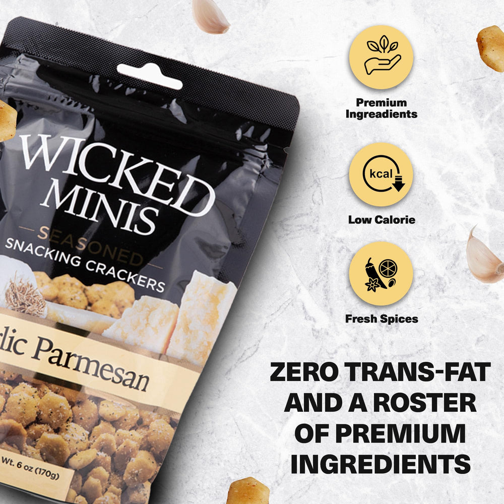Wicked Minis Garden Dill crackers add brightness to salads and snacks.