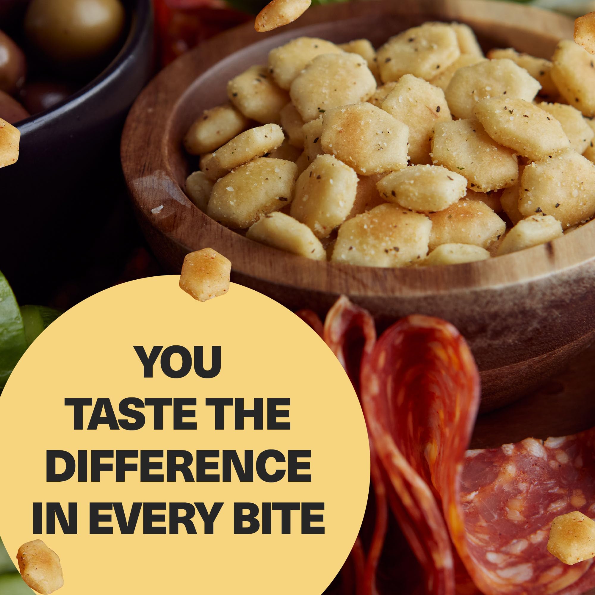 Wicked Minis Jalapeno Pepper crackers deliver a zesty kick for chili and dips.