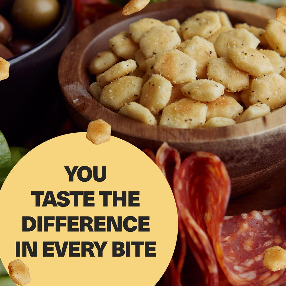 Wicked Minis Jalapeno Pepper crackers deliver a zesty kick for chili and dips.
