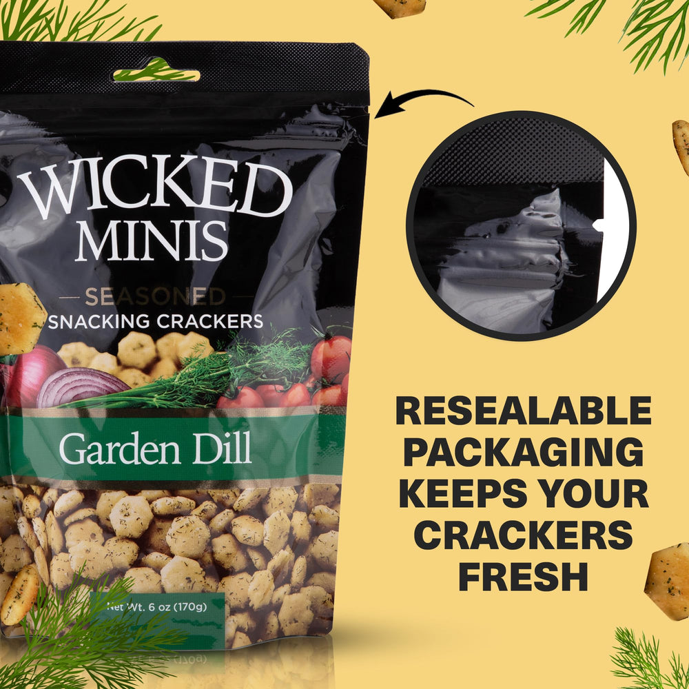 Wicked Mix Wicked Minis Cajun Creole crackers spice up dinners and gatherings.
