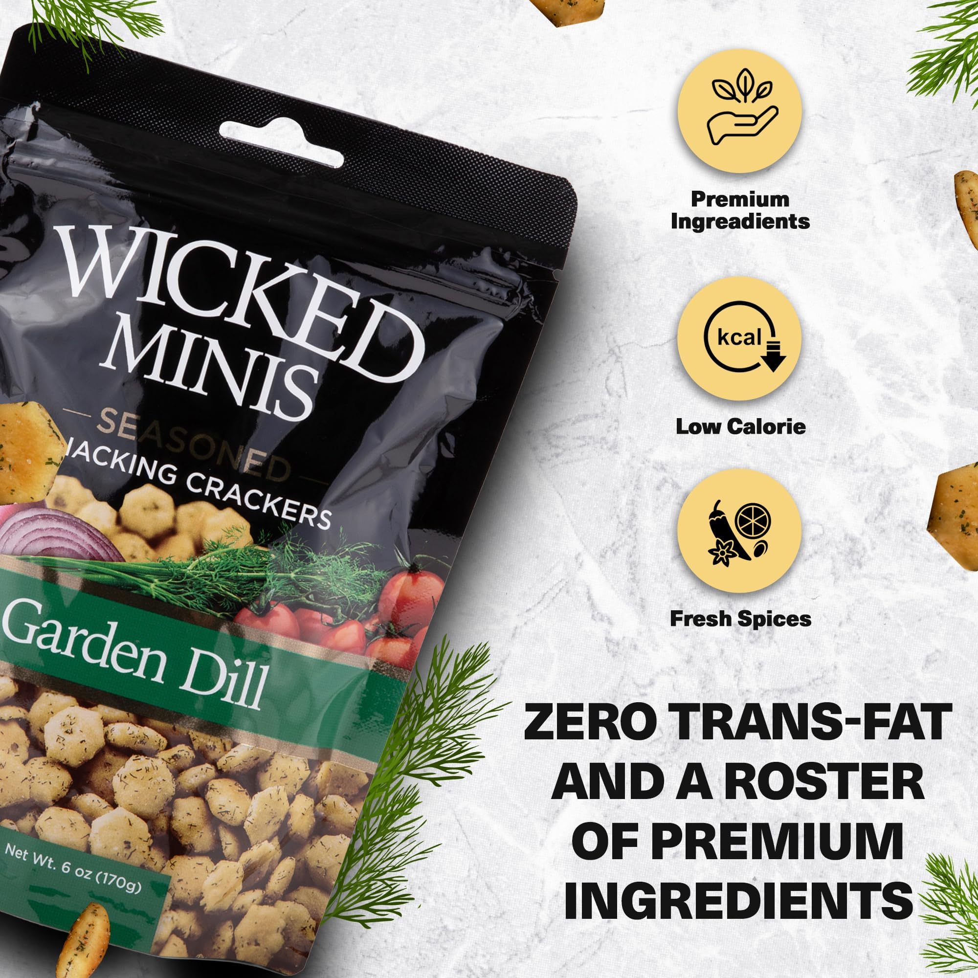 Wicked Mix Wicked Minis jalapeno pepper crackers provide bright bite for snacks.