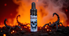 Wicked Nightmare extract dropper releasing a single drop for measured heat.