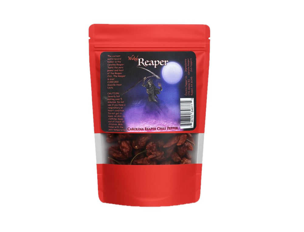 Close-up of Wicked Reaper dried peppers for bold spice blends