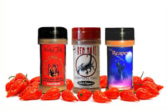 Wicked Reaper Ghost chili powder 2oz front view for sauces and bold heat.