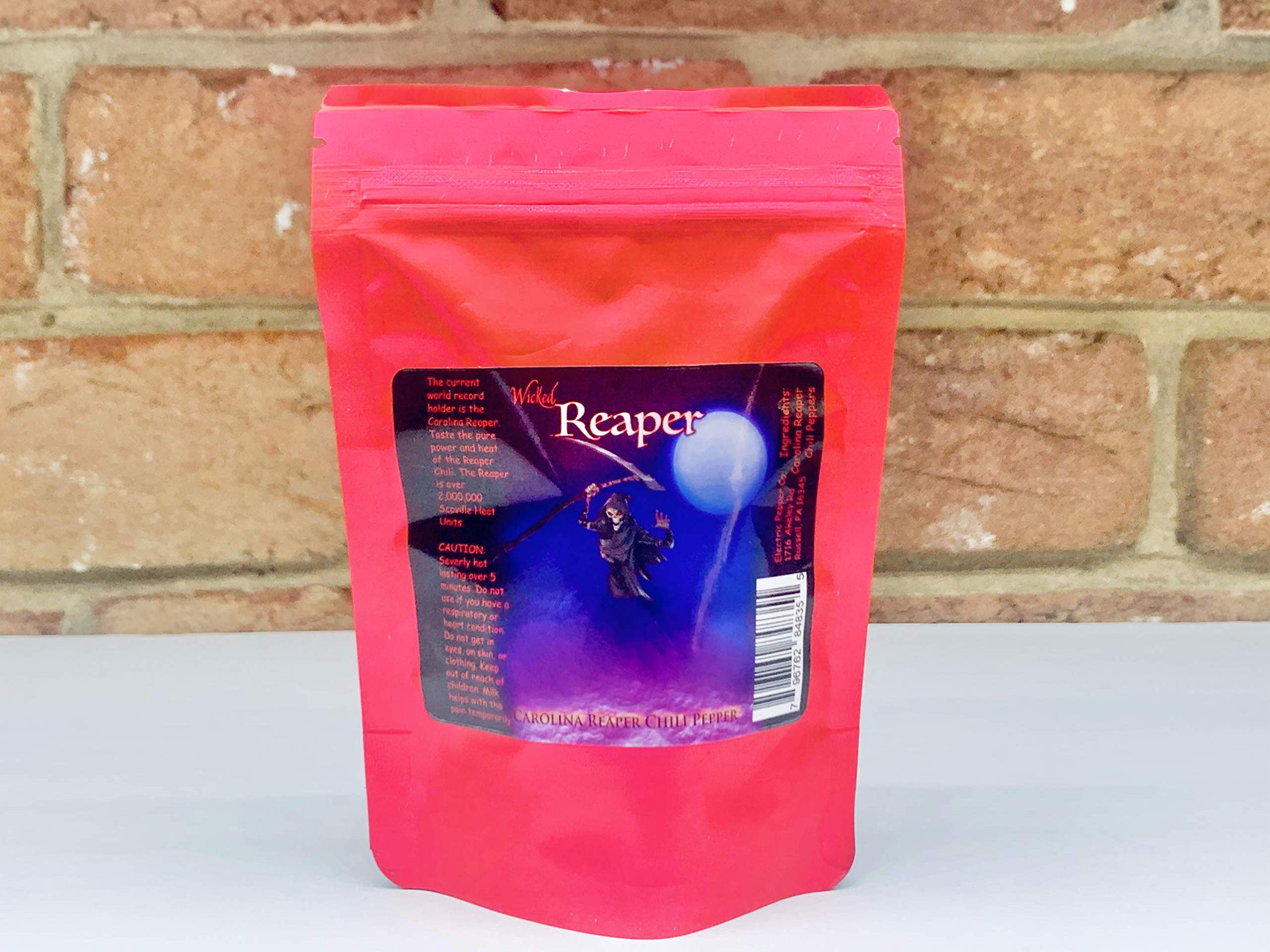 Wicked Tickle Close-up Reaper Pepper showcasing vibrant sheen
