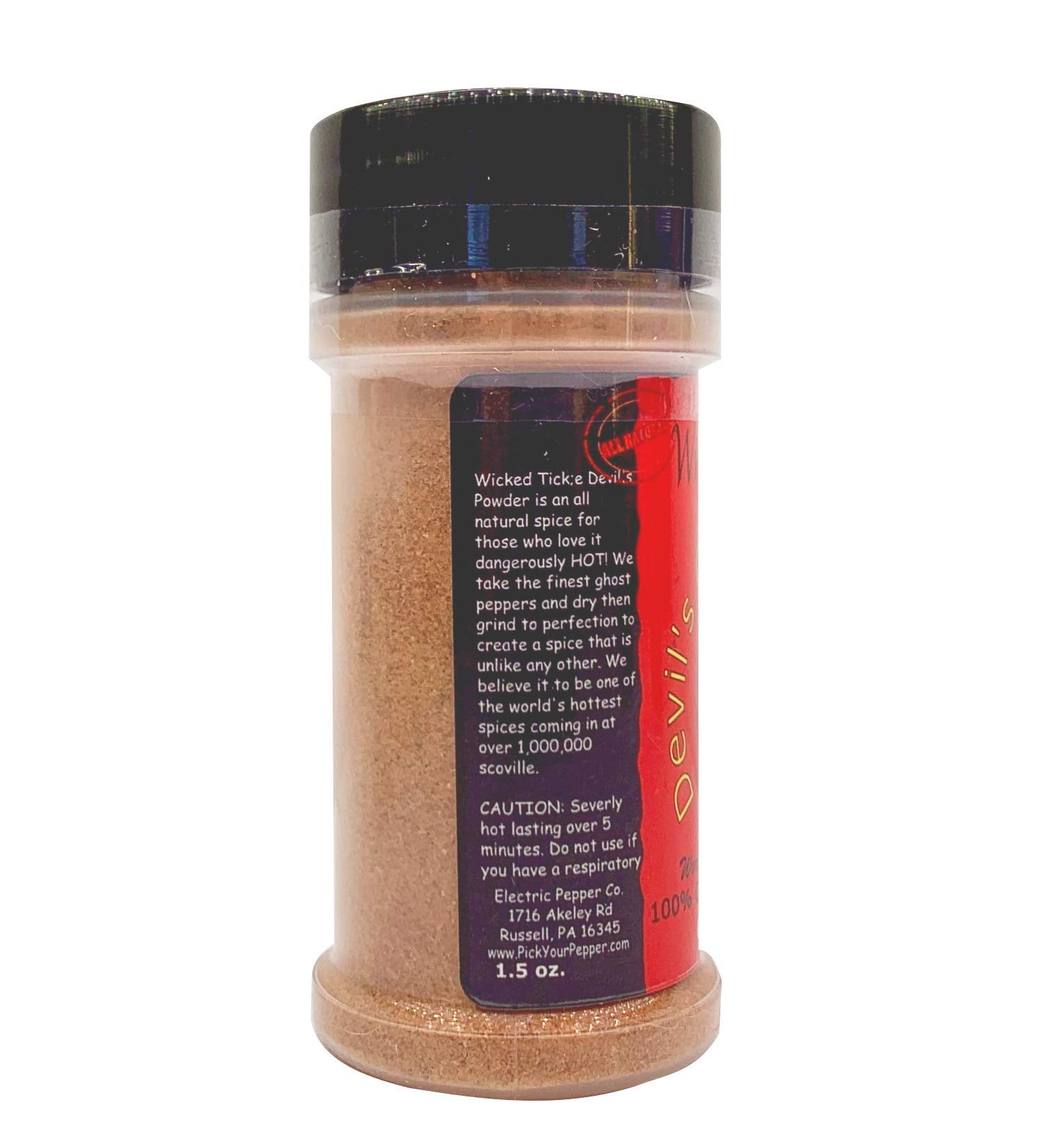 Wicked Tickle Ghost Pepper Powder close-up shows fine grind for even seasoning