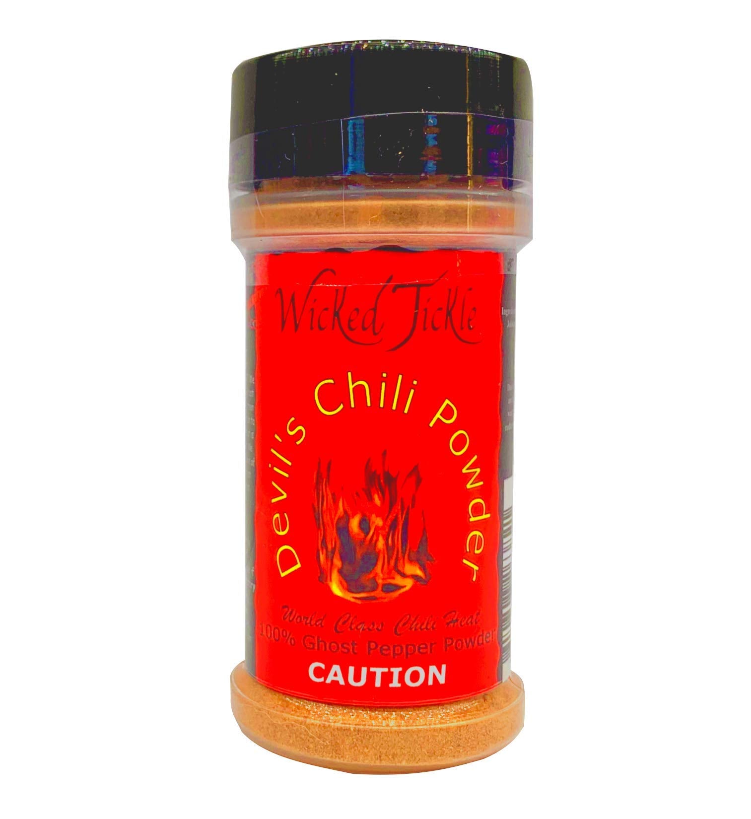 Wicked Tickle Ghost Pepper Powder dusting wings adds fiery flavor