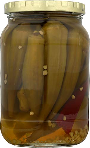 Detail of Wickles Okra Wicked jar label and branding