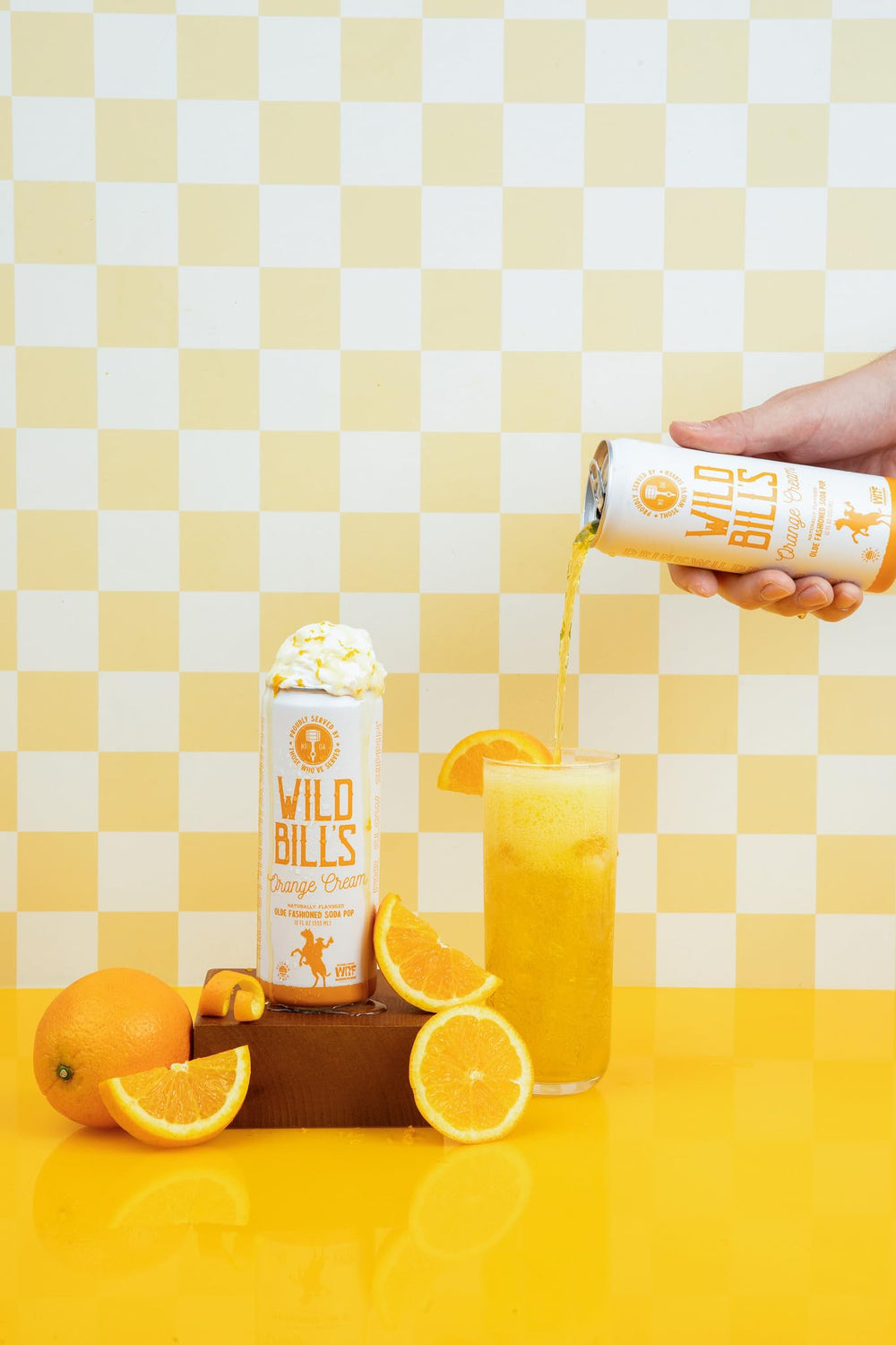 Wild Bill's Root Beer can, classic flavor with pure cane sugar