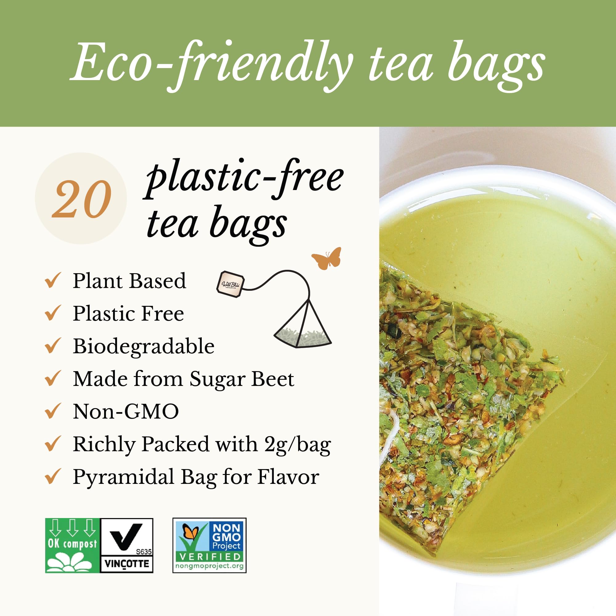 Wild Bliss Linden Flower Tea gift packaging invites sharing.