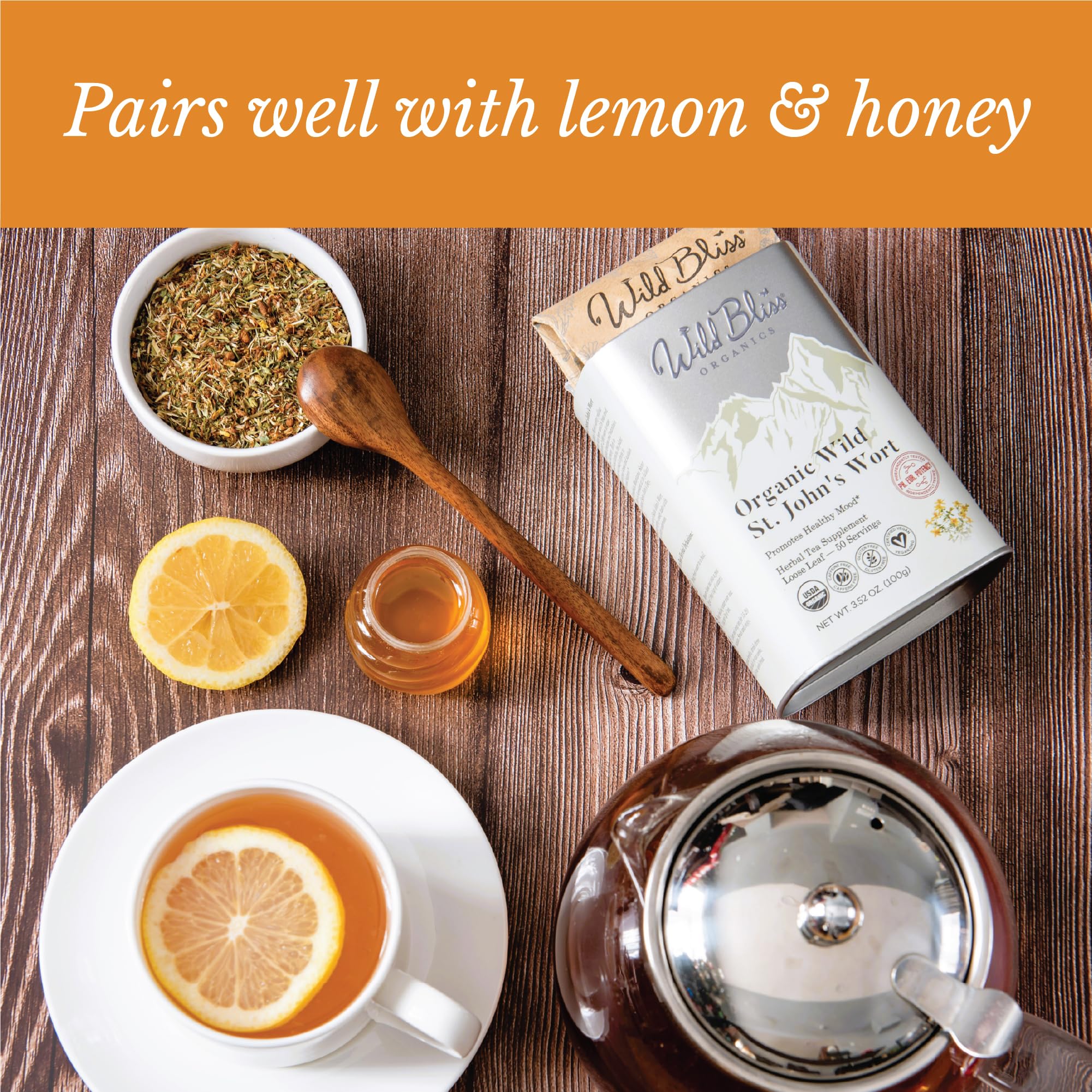 Wild Bliss St John's Wort Tea harvest-batch from Romania emphasizes wild-sourced origin