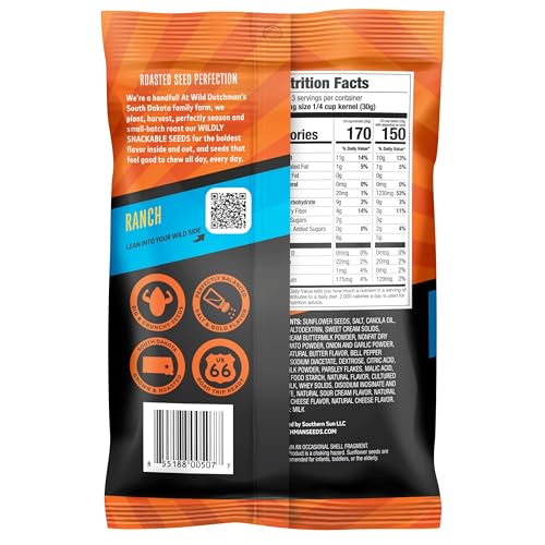 Wild Dutchman Crunchy sunflower seeds provide a satisfying bite and flavor.