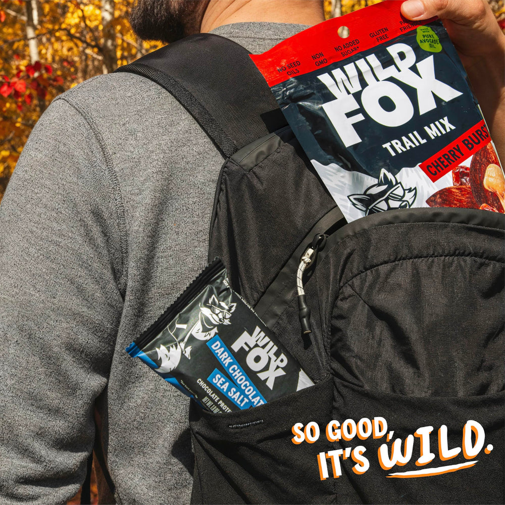 Wild Fox Trail Mix snack-portion served as ready-to-go energy bite.