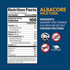 Wild Planet Albacore Tuna can with pull-tab for quick meals.