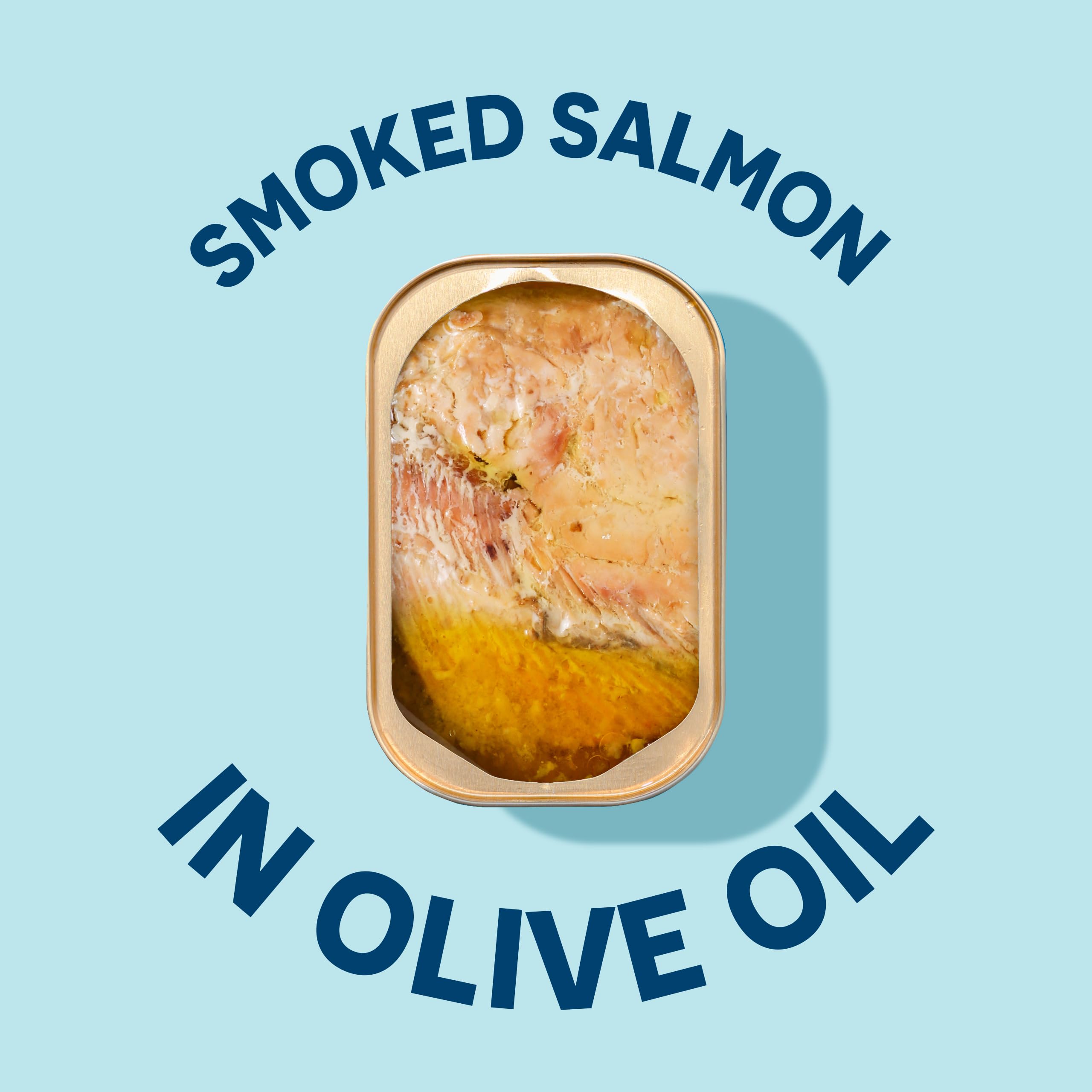 Non-GMO salmon in olive oil by Wild Planet for clean protein.