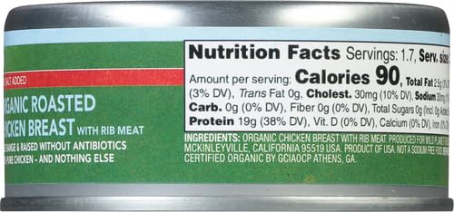 Wild Planet Organic Chicken Breast free-range labeling on package