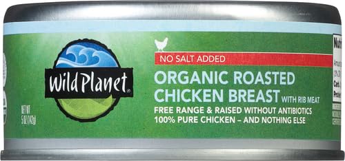 Wild Planet Organic Roasted Chicken Breast in can ready to eat