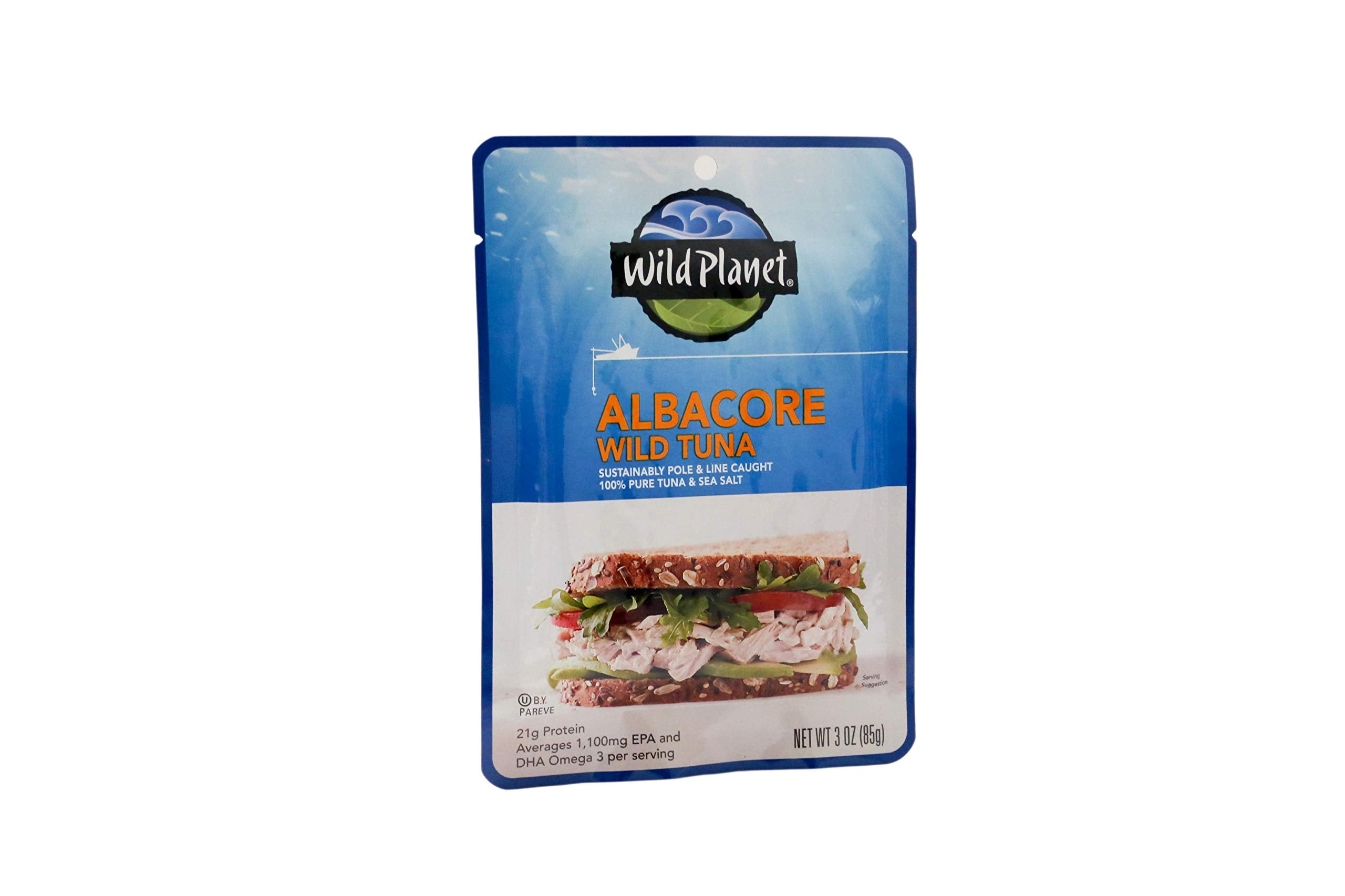 Wild Planet Pouch Tuna Wild Albacore snack-ready pouch for on-the-go meals