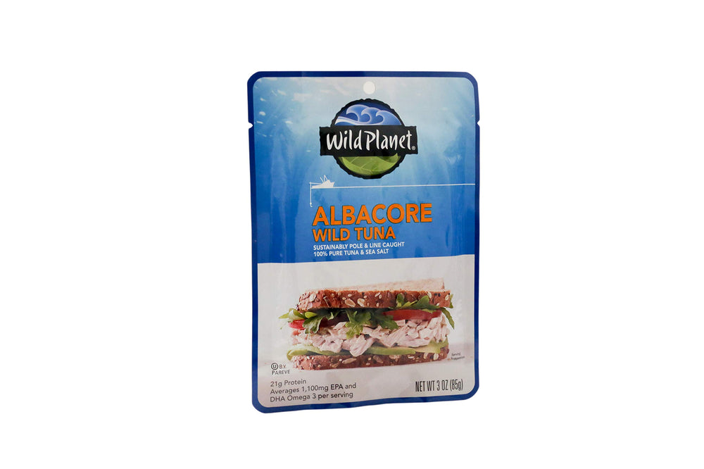 Wild Planet Pouch Tuna Wild Albacore snack-ready pouch for on-the-go meals