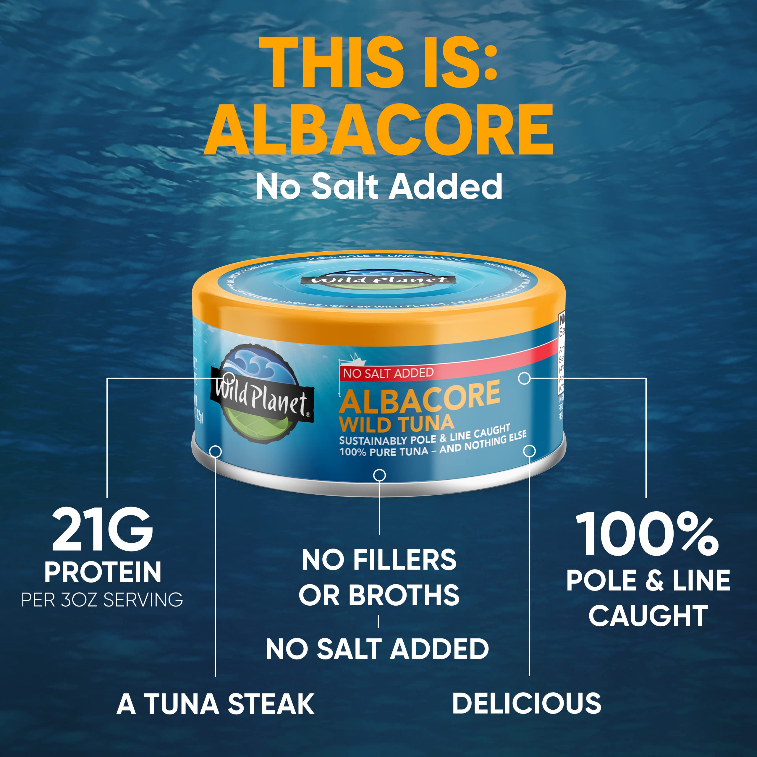 Wild Planet pull-tab tuna, easy on-the-go protein
