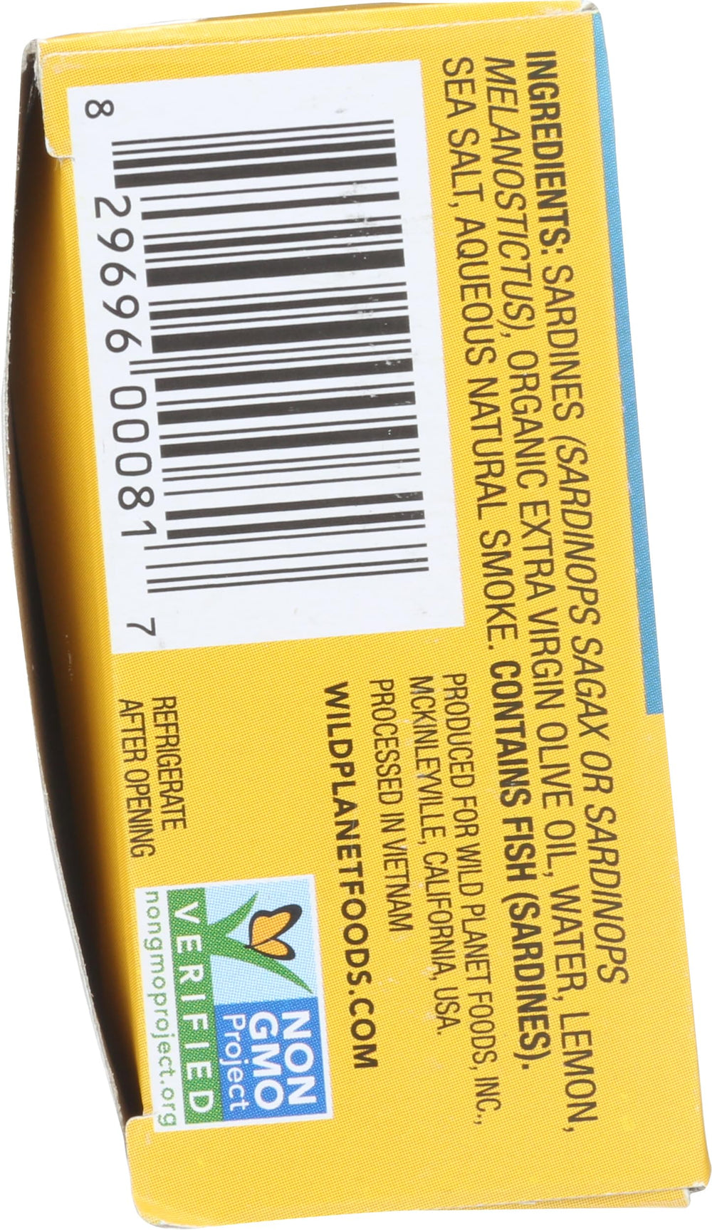 Wild Planet sardines open tin details reveal premium ingredients and easy serving