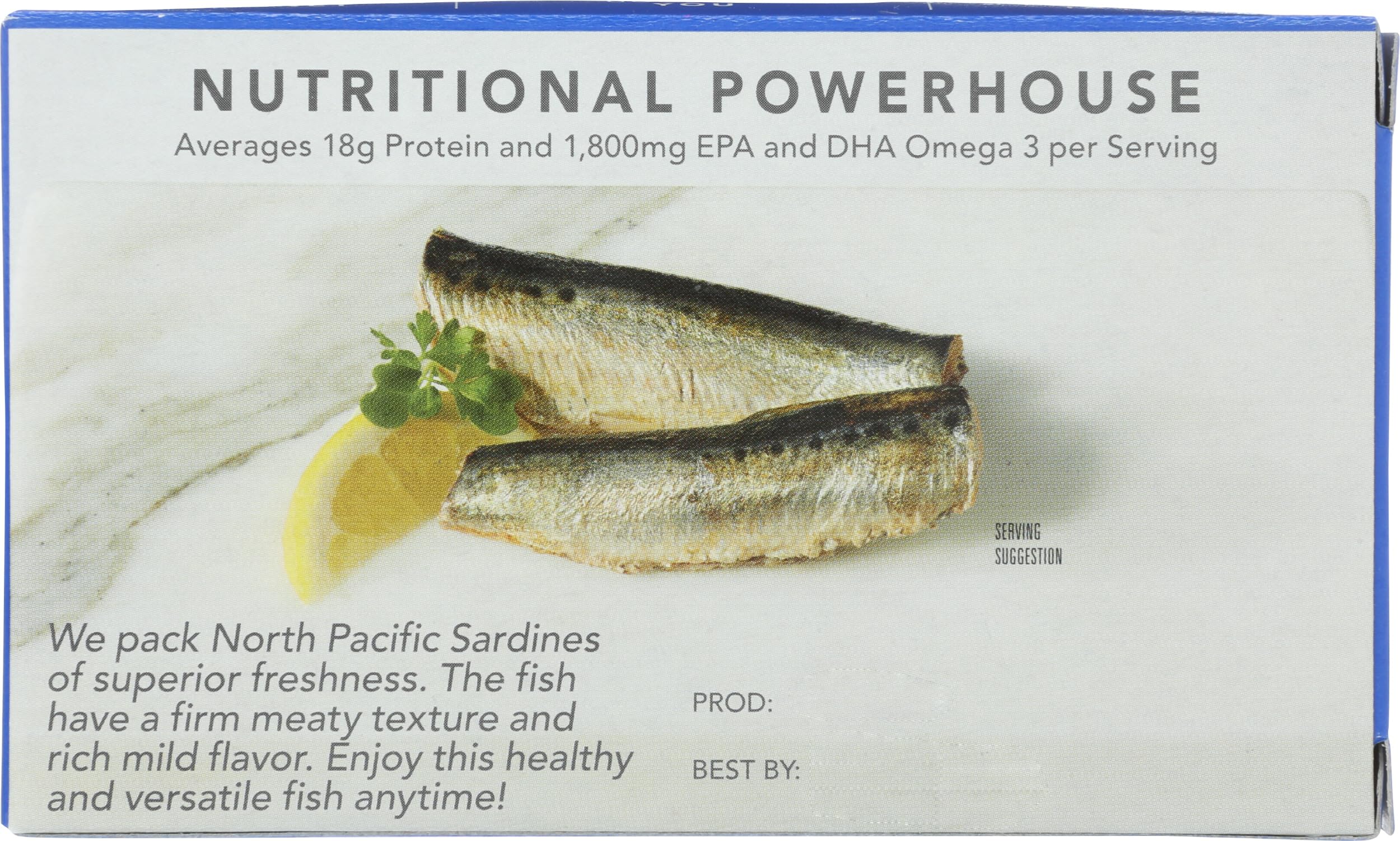 Wild Planet Sardines Wild Water Ns served in a bowl, ideal for salads and pasta.