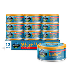 Wild Planet Wild Albacore Tuna No Salt Added can, ready for protein-packed sandwiches