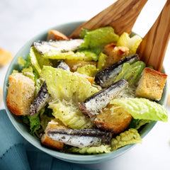 Wild Planet anchovies in water with sea salt can with pull-tab for quick serving