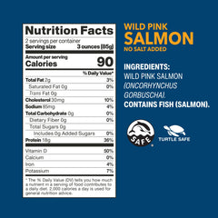 Wild Planet Wild Pink Salmon served on a plate, ready for a balanced meal.