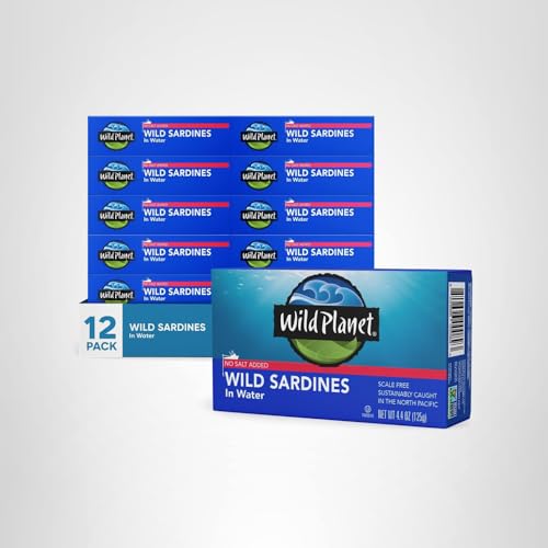 Wild Planet sardines in the kitchen pantry pack for easy meals