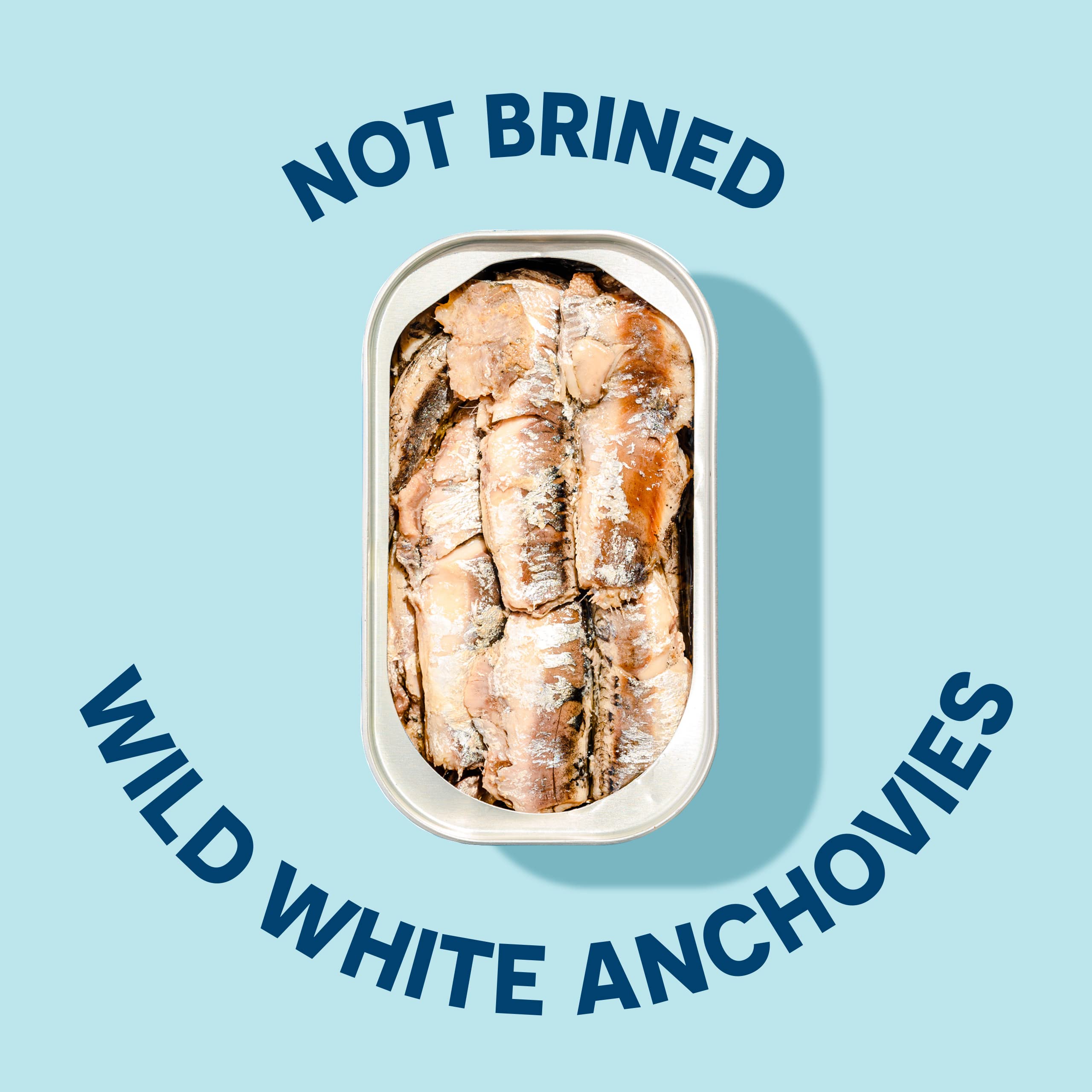 Anchovies in organic extra virgin olive oil by Wild Planet