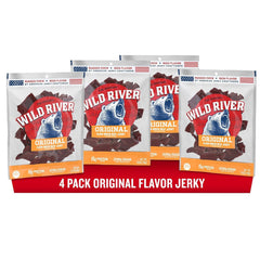 Wild River Old Fashioned Beef Jerky pack offers ready-to-eat protein for adventures.