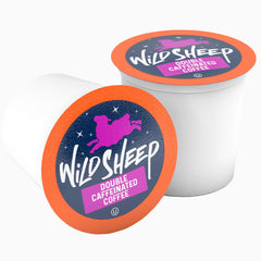 Wild Sheep High Caffeine recyclable cups highlight sustainability.