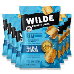 Wilde Chips Sea Salt Vinegar chips show bold flavor and crisp texture
